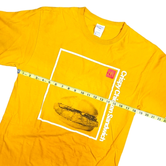 MCDONALDS Shirt CRISPY CHICKEN Sandwich Team Member Uniform Employee - Picture 4 of 5